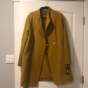 Mustard Yellow Kenneth Cole Reaction Coat